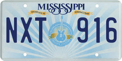 MS license plate NXT916