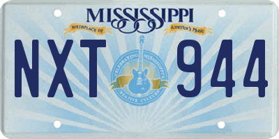 MS license plate NXT944