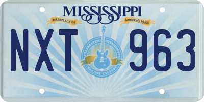 MS license plate NXT963