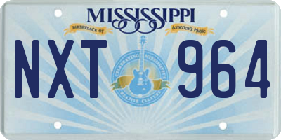 MS license plate NXT964