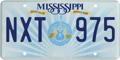 MS license plate NXT975