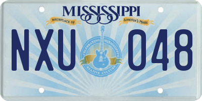 MS license plate NXU048