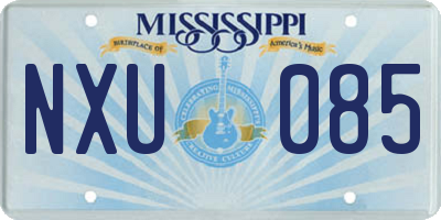 MS license plate NXU085