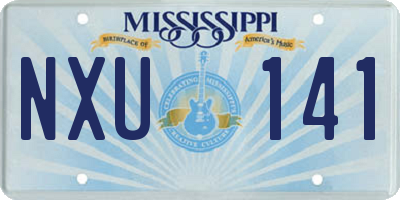 MS license plate NXU141