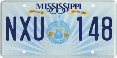 MS license plate NXU148