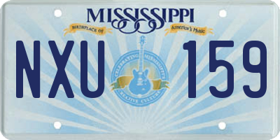 MS license plate NXU159