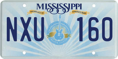 MS license plate NXU160