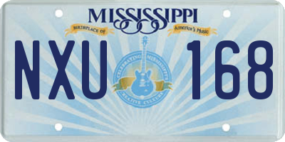 MS license plate NXU168