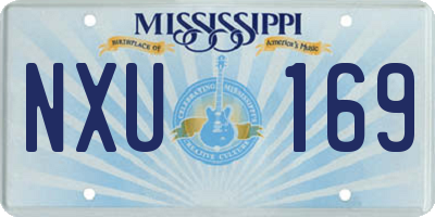 MS license plate NXU169