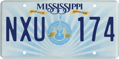 MS license plate NXU174