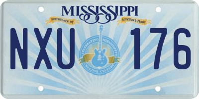 MS license plate NXU176