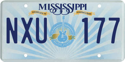 MS license plate NXU177
