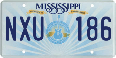 MS license plate NXU186