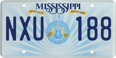 MS license plate NXU188