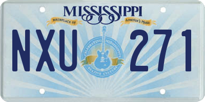 MS license plate NXU271