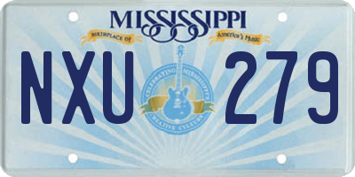 MS license plate NXU279