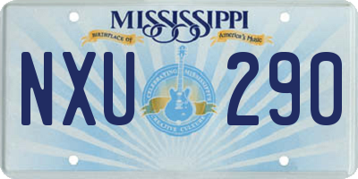 MS license plate NXU290