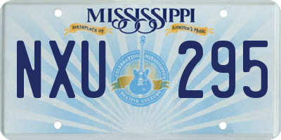 MS license plate NXU295