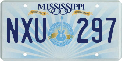 MS license plate NXU297
