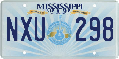 MS license plate NXU298