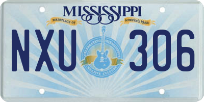 MS license plate NXU306