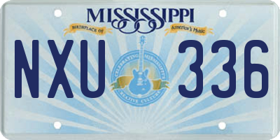MS license plate NXU336
