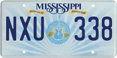 MS license plate NXU338