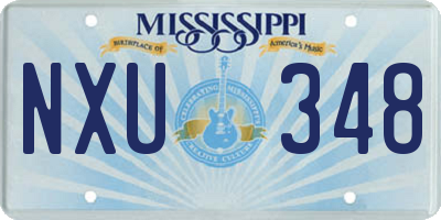 MS license plate NXU348