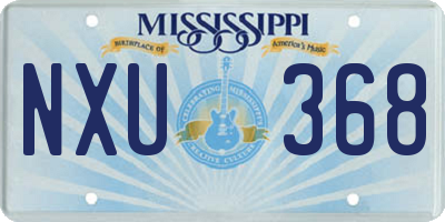 MS license plate NXU368