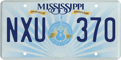 MS license plate NXU370