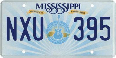 MS license plate NXU395