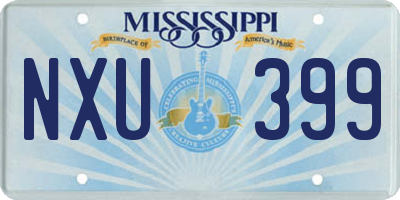 MS license plate NXU399