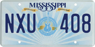 MS license plate NXU408