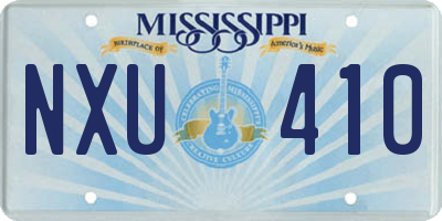 MS license plate NXU410