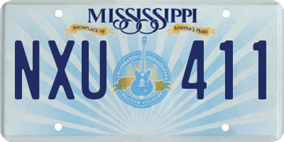 MS license plate NXU411