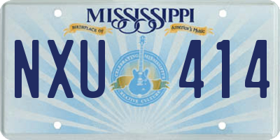 MS license plate NXU414