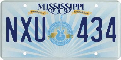 MS license plate NXU434