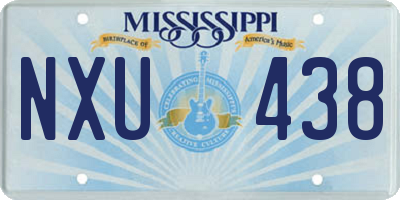 MS license plate NXU438