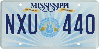 MS license plate NXU440