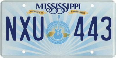 MS license plate NXU443
