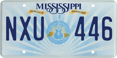MS license plate NXU446