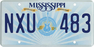 MS license plate NXU483