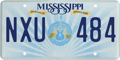 MS license plate NXU484