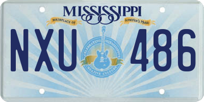 MS license plate NXU486