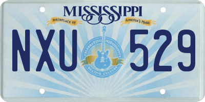 MS license plate NXU529