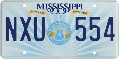 MS license plate NXU554