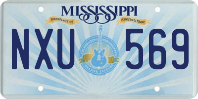 MS license plate NXU569