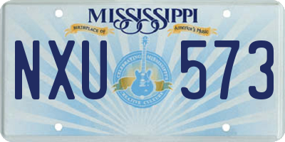 MS license plate NXU573