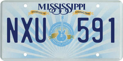 MS license plate NXU591