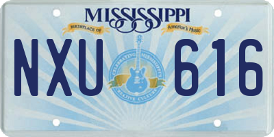 MS license plate NXU616